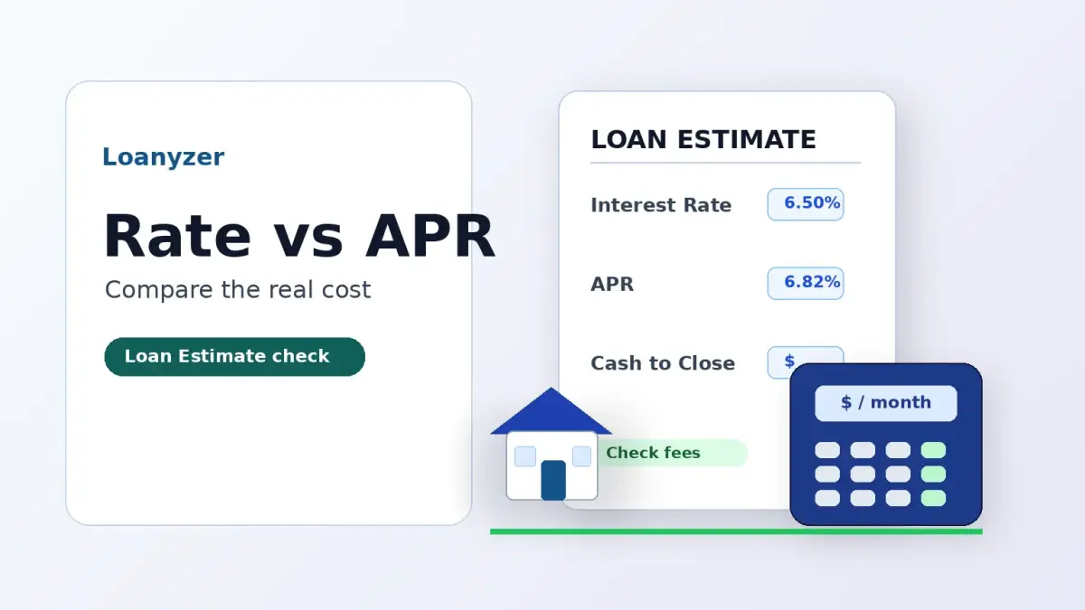 Mortgage APR vs Interest Rate: How to Compare Loan Estimates Without Chasing the Wrong Number