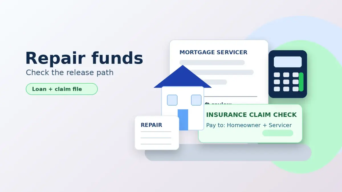 Mortgage Insurance Claim Check: Why Your Lender Is a Payee and How Repair Funds May Be Released