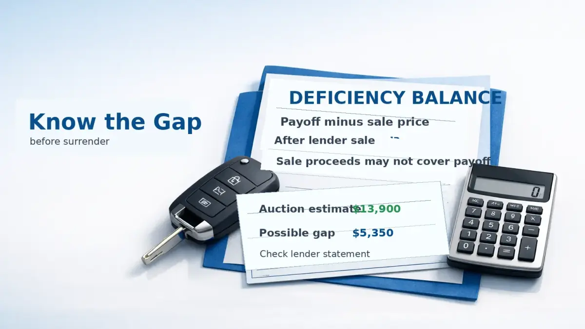 Voluntary Repossession Car Loan: Credit Impact, Deficiency Balance, and Safer Alternatives